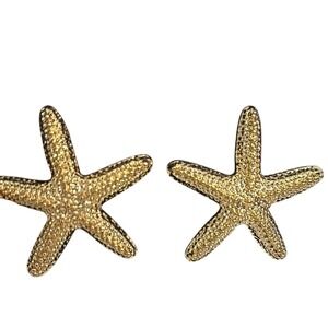 Gold Starfish Earrings
